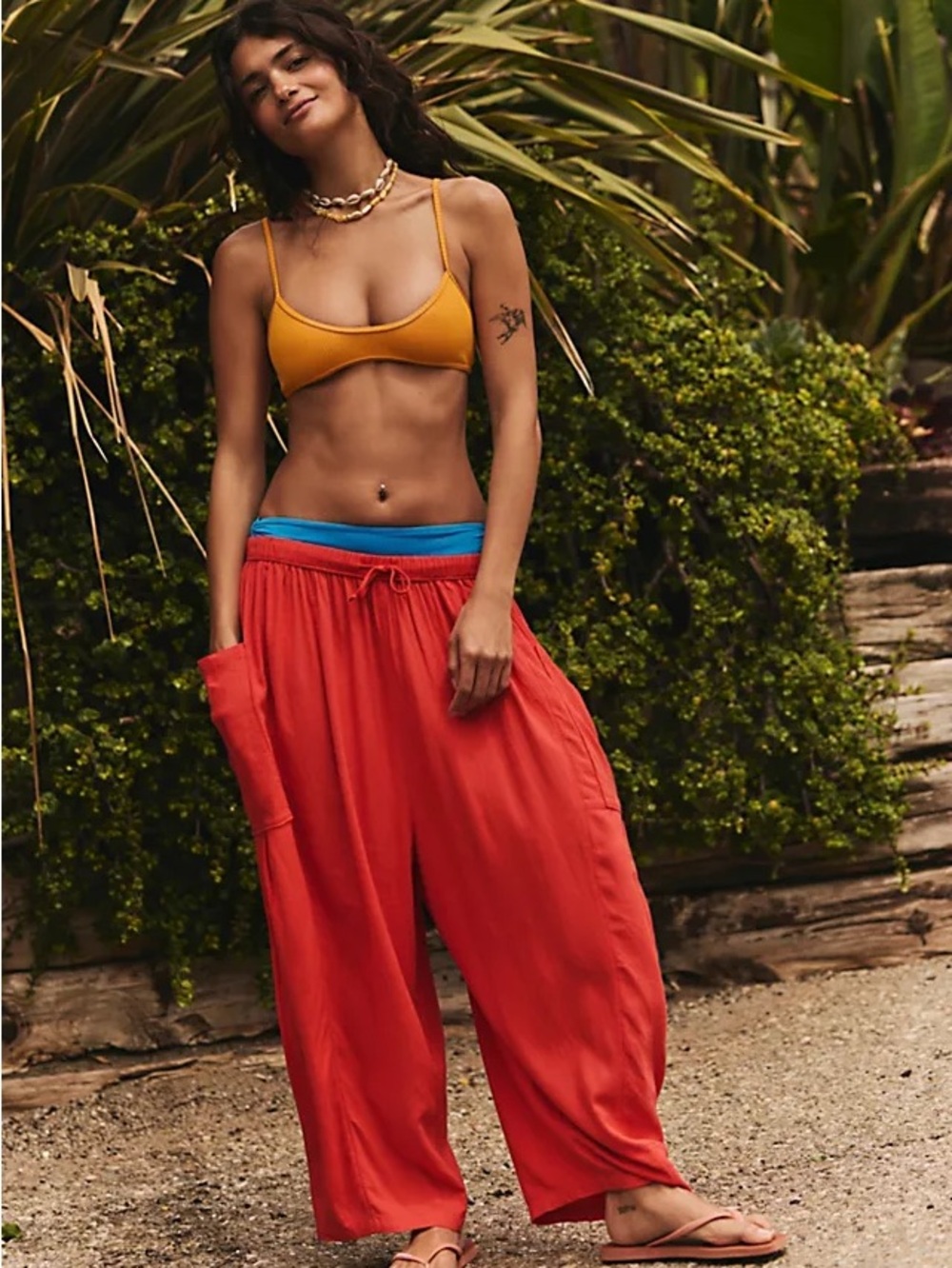 Free People Quinn Pants in Fiery Red Size XS